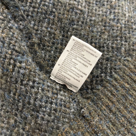 Moth Anthropologie Camo Dark Green Cardigan Size Large - Picture 8 of 8